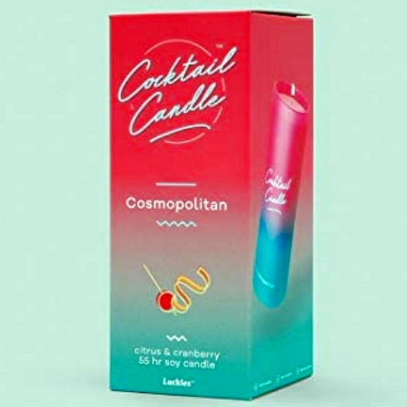 💥BUY 5 GET 3 FREE  Luckies of London Cosmopolitan,Cocktail Candle,Pink/Blue - Picture 5 of 9